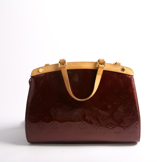 Louis Vuitton Brea MM Vernis Burgundy