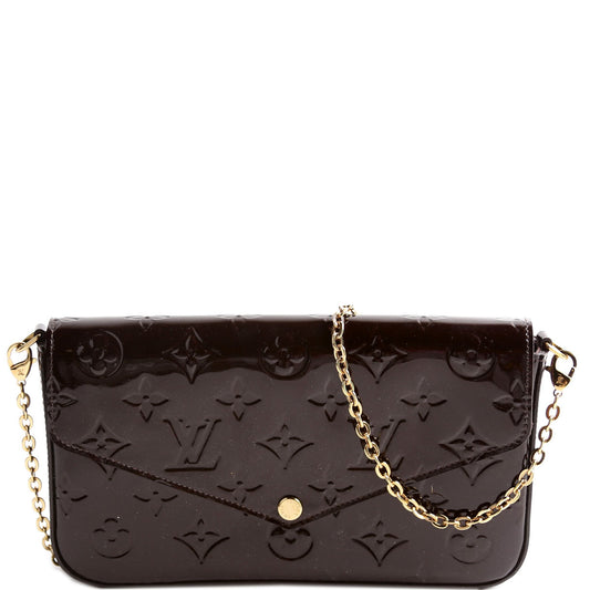 Louis Vuitton Pochette Felicie Vernis Burgundy