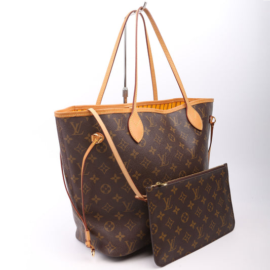 Louis Vuitton Neverfull With Wallet MM Monogram Yellow