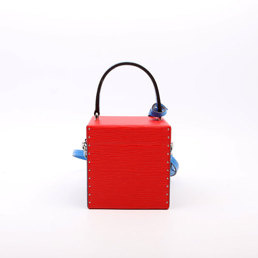Louis Vuitton Bleeker Box Epi Blue/Red