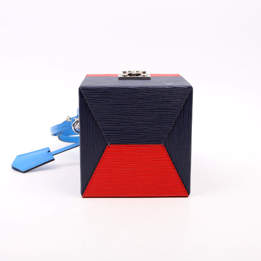 Louis Vuitton Bleeker Box Epi Blue/Red