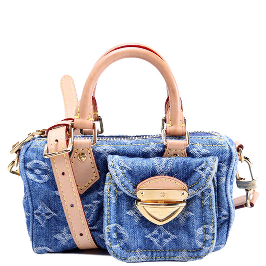 Louis Vuitton Nano Speedy Denim