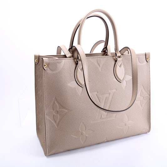 Louis Vuitton ONTHEGO MM Empreinte Leather Taupe