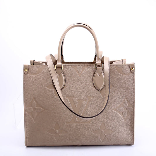 Louis Vuitton ONTHEGO MM Empreinte Leather Taupe