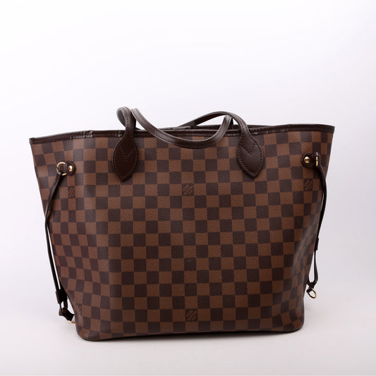 Louis Vuitton Neverfull with Wallet MM Damier Ebene