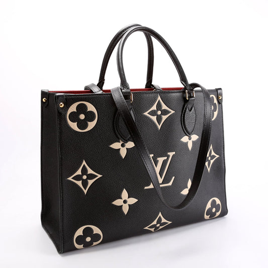 Louis Vuitton ONTHEGO MM Bicolor Empreinte Black/Cream