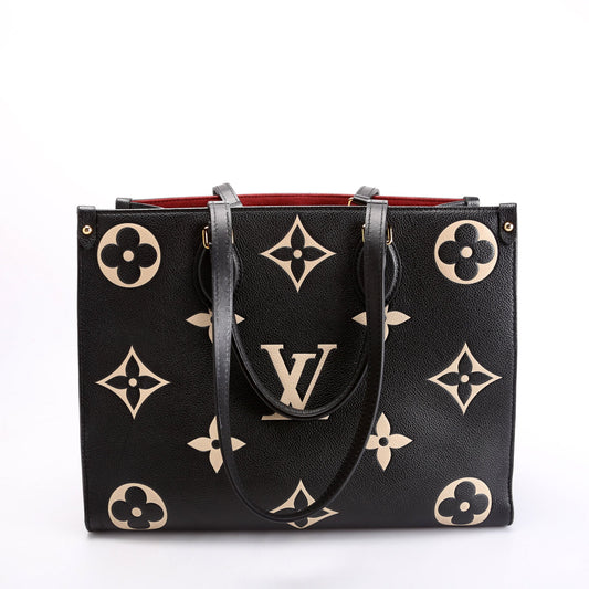 Louis Vuitton ONTHEGO MM Bicolor Empreinte Black/Cream