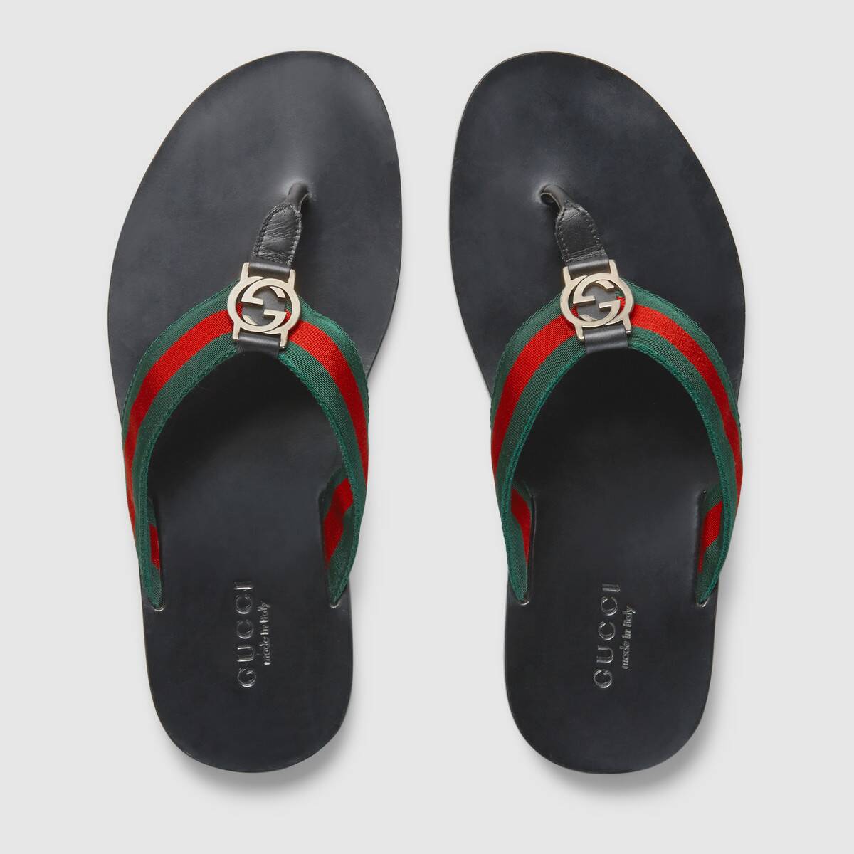 GUCCI WEB STRAP THONG SANDAL SIZE 8