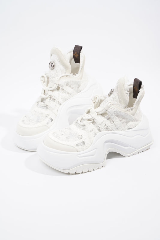 Louis Vuitton Archlight 2.0 White Fabric EU 41 UK 8