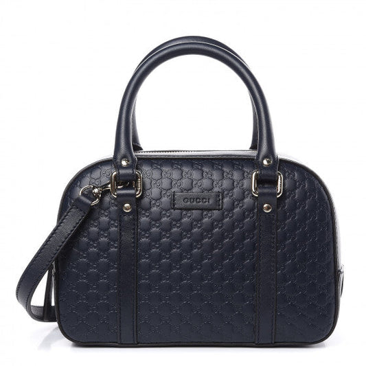 Gucci Guccissima Micro Navy bag