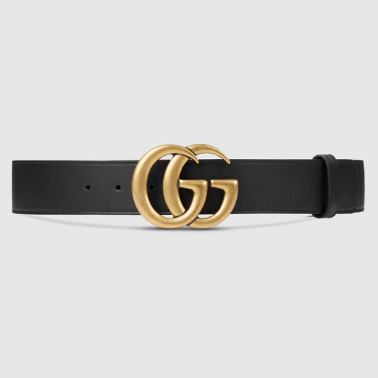 Gucci Leather Belt With Double G Buckle
