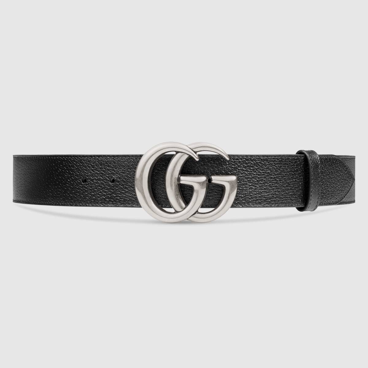 GUCCI LEATHER BELT WITH DOUBLE G BUCKLE SIZE 95/38