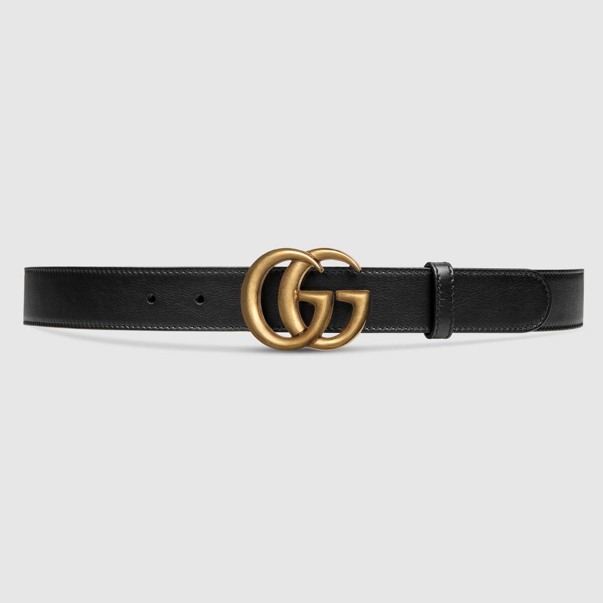 Gucci Leather belt with Double G buckle