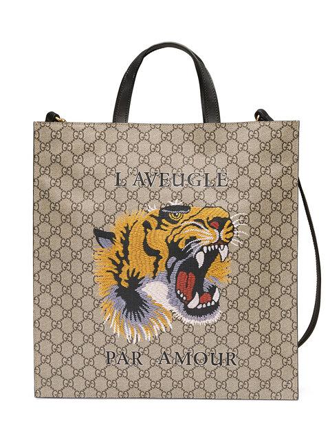 Gucci Women's Multicolor Gg Supreme 'l'aveugle Par Amour' Tote