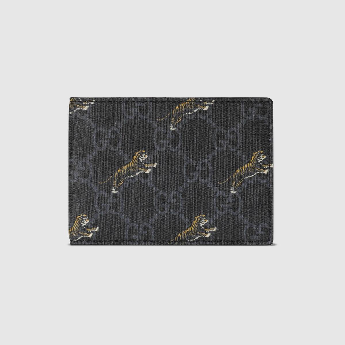 GUCCI GG WALLET WITH TIGER PRINT