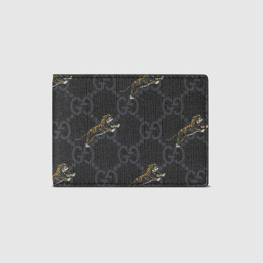 GUCCI GG WALLET WITH TIGER PRINT