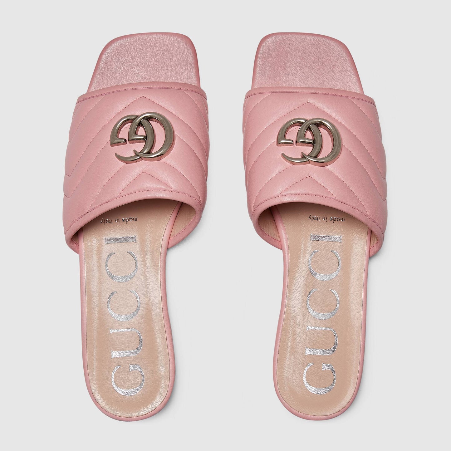 GUCCI MARMONT GG SLIDE PINK
