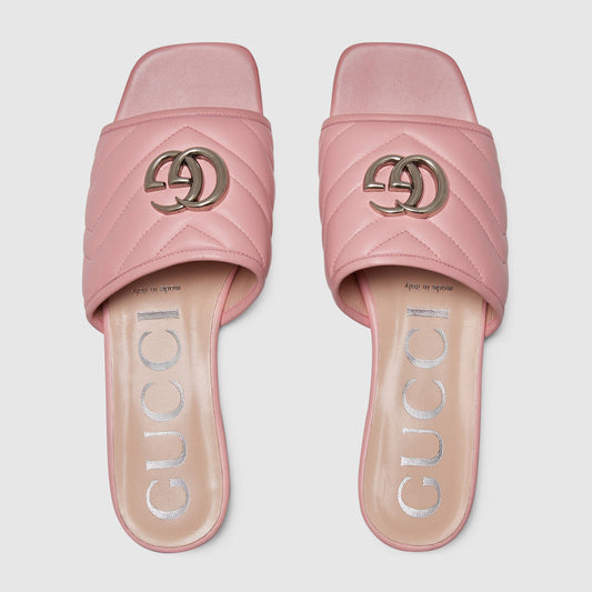 GUCCI MARMONT GG SLIDE PINK