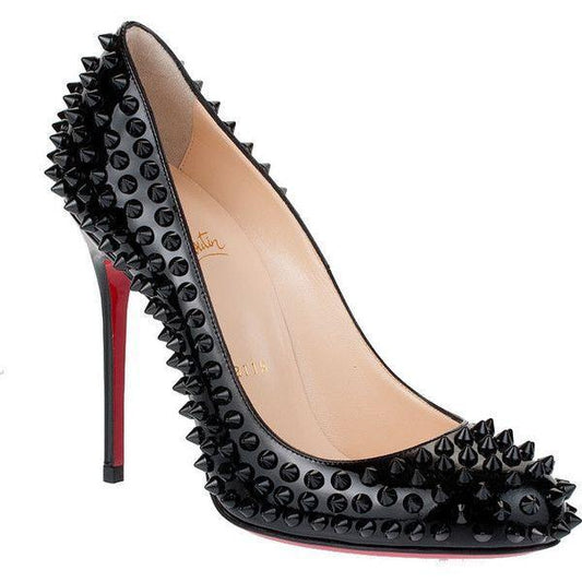 CHRISTIAN LOUBOUTIN FIFI SPIKES 100 mm size 38.5