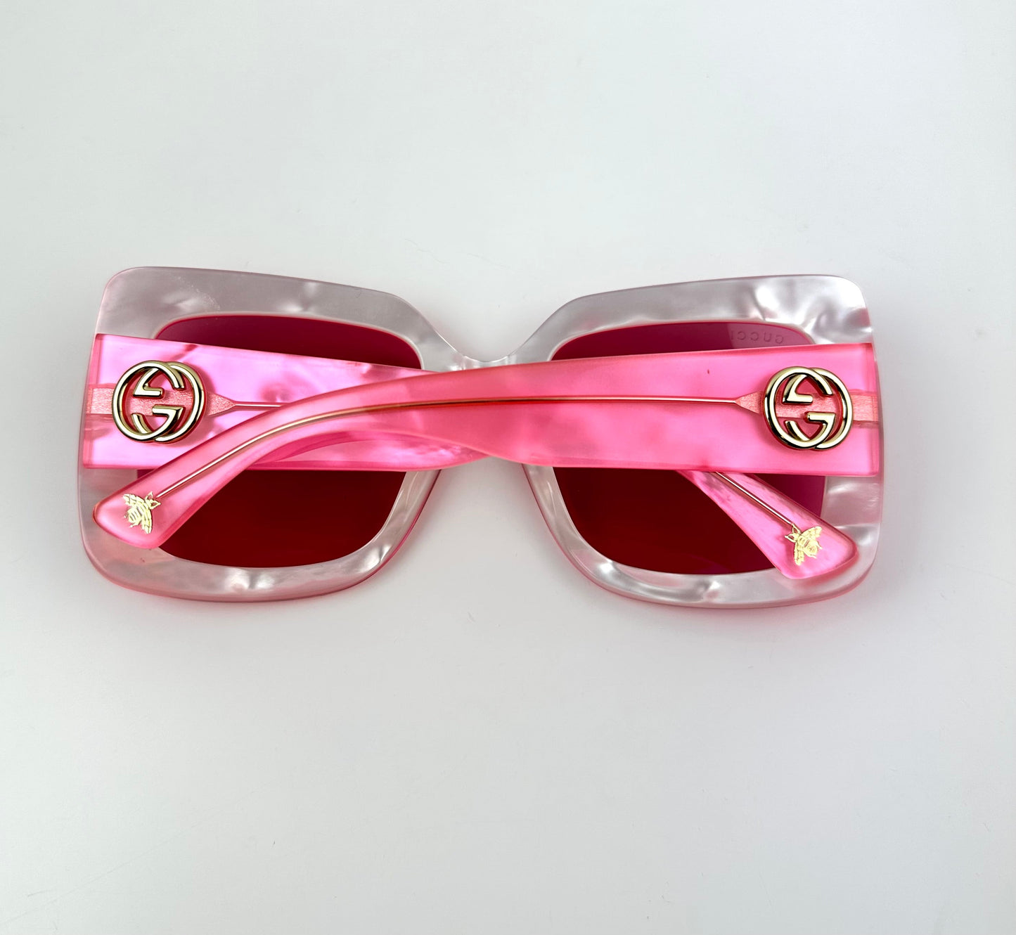 Gucci Square Pink Sunglasses