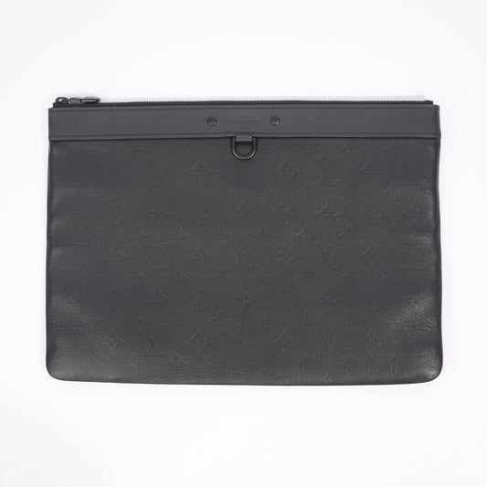 Louis Vuitton Shadow Discovery Black Empreinte Leather