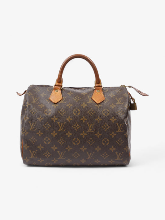 Louis Vuitton Speedy Brown / Monogram Coated Canvas 30