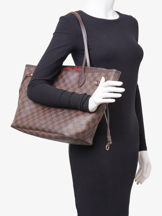 Louis Vuitton Neverfull Damier Ebene Coated Canvas MM