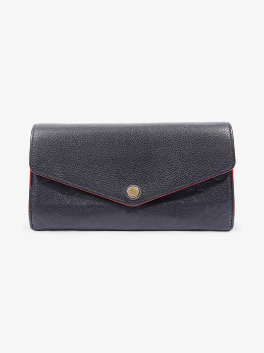 Louis Vuitton Sarah Wallet Marine Empreinte Leather
