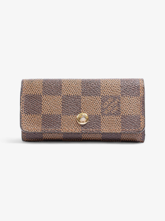 Louis Vuitton 4 Key Holder Damier Ebene Coated Canvas