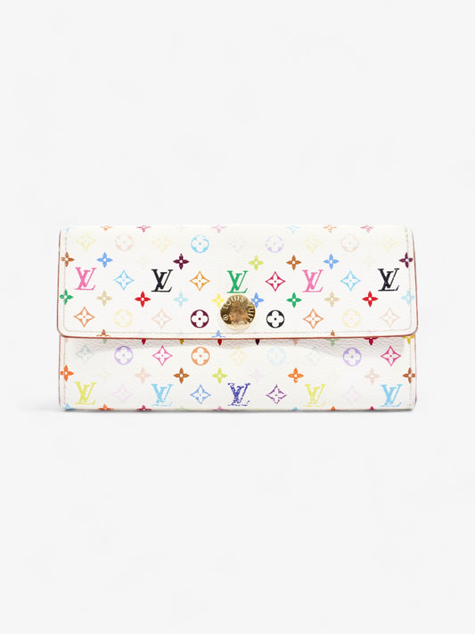Louis Vuitton Sarah Wallet White / Multicolour Coated Canvas