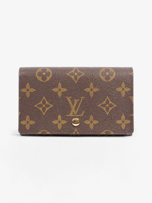 Louis Vuitton Porte Monnaie Tresor Monogram Coated Canvas
