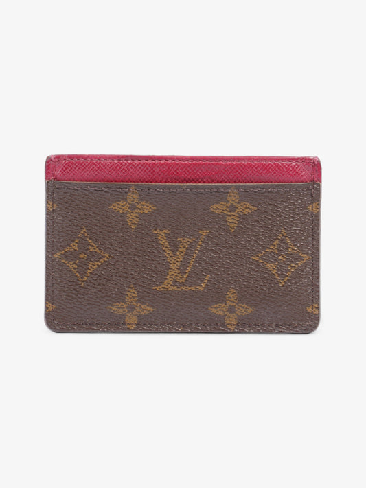 Louis Vuitton Porte Cartes Monogram / Fuschia Coated Canvas