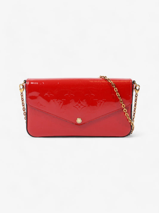 Louis Vuitton Pochette Felicie Red Vernis Leather