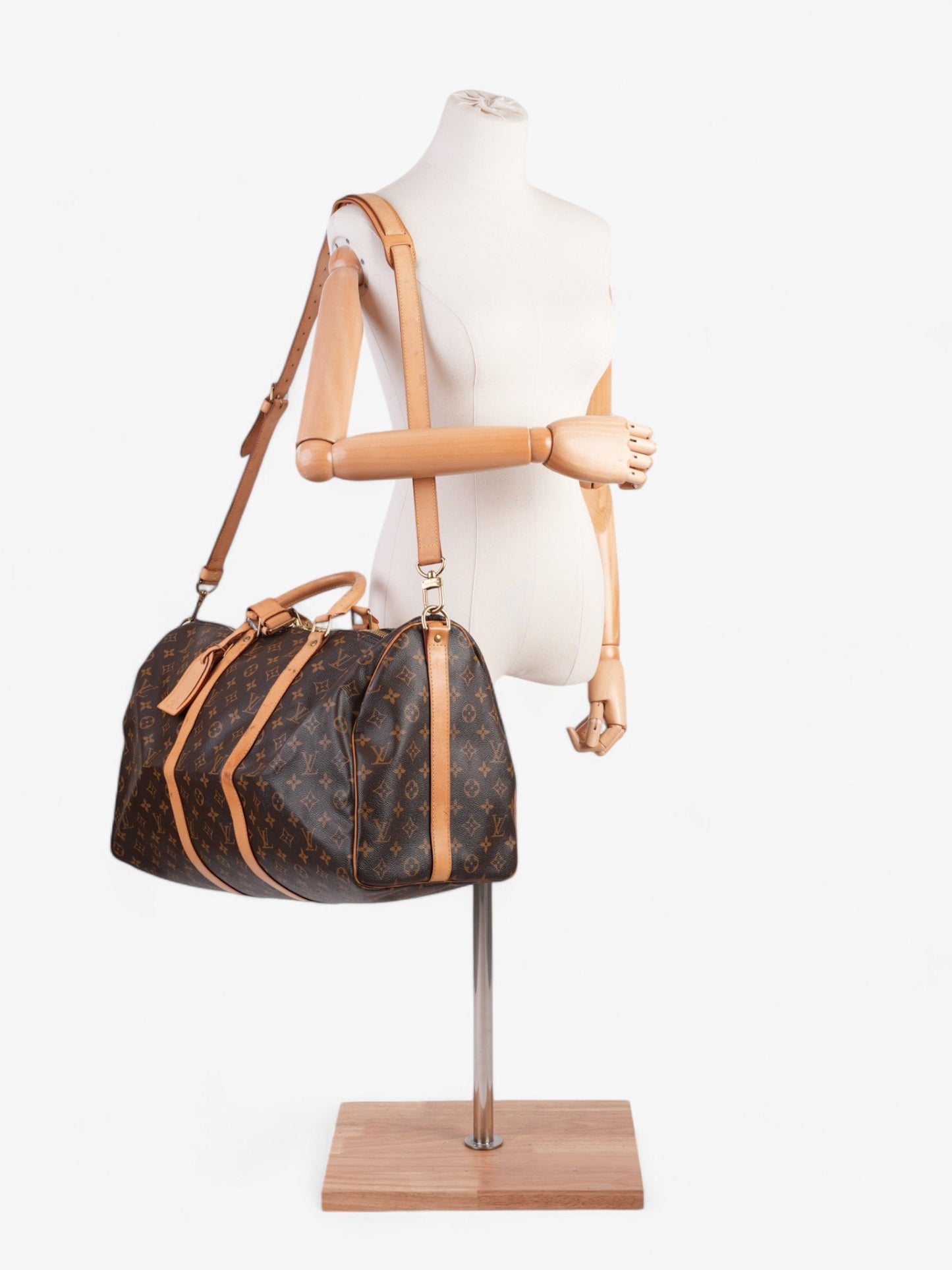 Louis Vuitton Keepall Bandouliere Monogram Coated Canvas 50