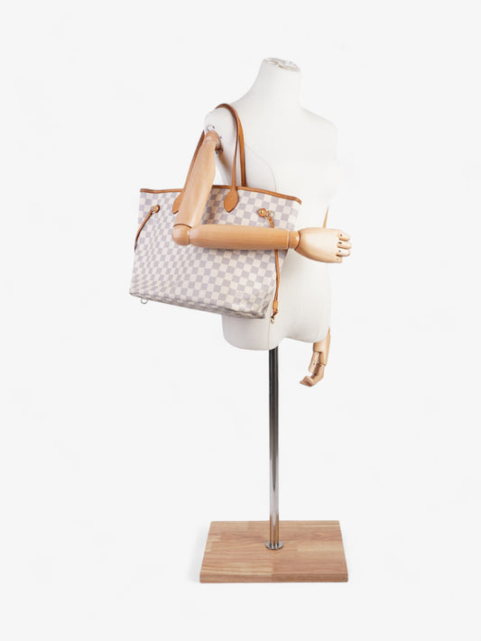 Louis Vuitton Neverfull Damier Azur Coated Canvas MM
