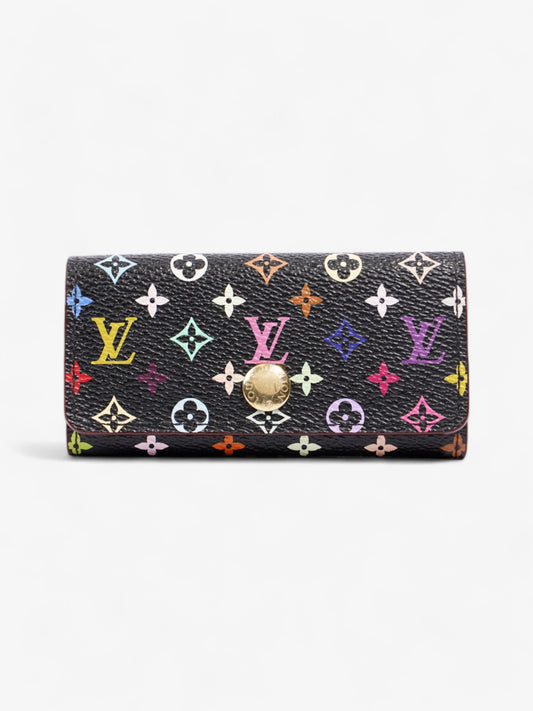 Louis Vuitton Murakami Multicles 4 Key Case Holder Black / Multicolour Coated Canvas