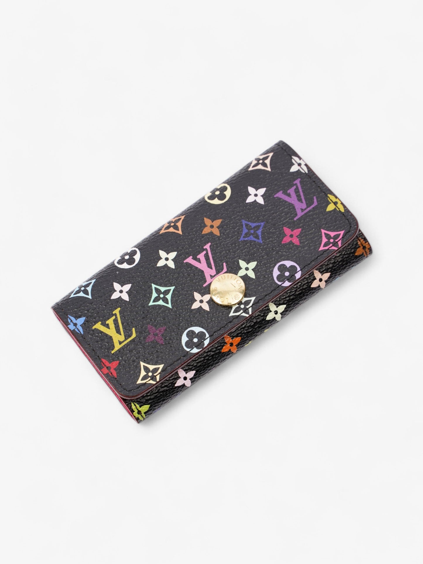 Louis Vuitton Murakami Multicles 4 Key Case Holder Black / Multicolour Coated Canvas