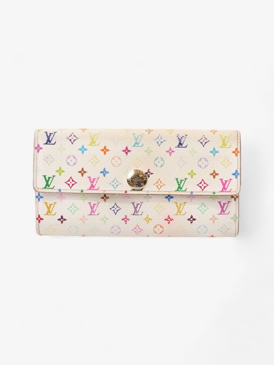Louis Vuitton Sarah Wallet White / Multicolour Coated Canvas