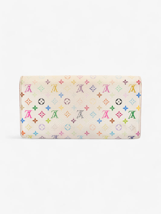 Louis Vuitton Sarah Wallet White / Multicolour Coated Canvas