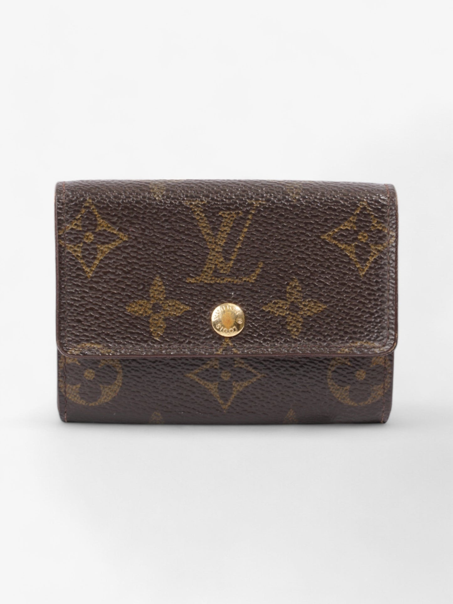 Louis Vuitton Porte Monnaie Plat Monogram Coated Canvas