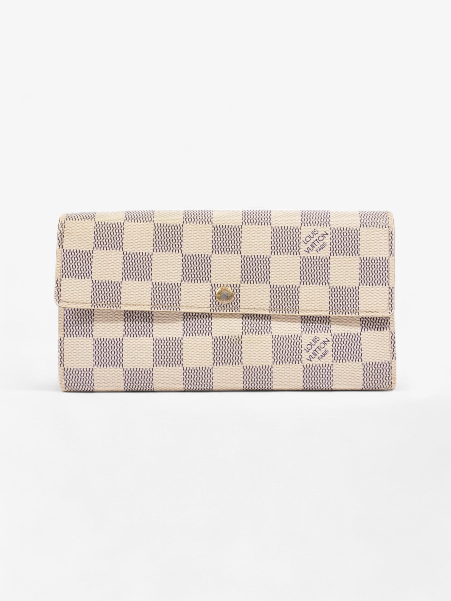 Louis Vuitton Porte Tresor Wallet Damier Azur Coated Canvas