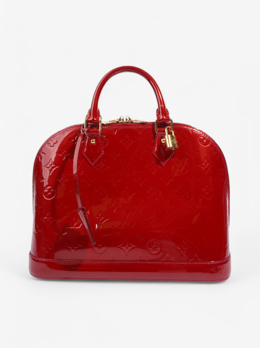 Louis Vuitton Alma Red Vernis Leather PM