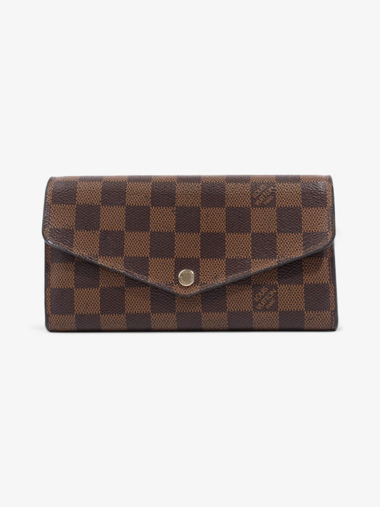 Louis Vuitton Sarah Wallet Damier Ebene Coated Canvas