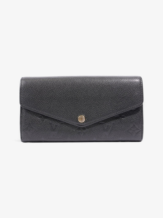 Louis Vuitton Sarah Wallet Black Empreinte Leather
