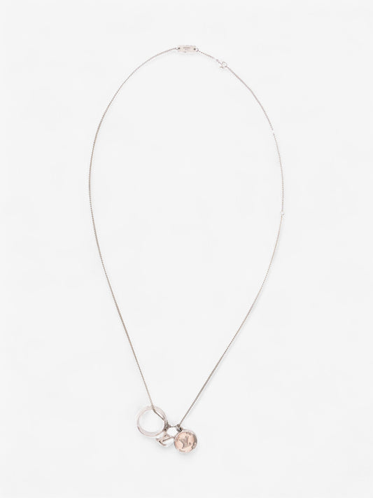 Louis Vuitton Ring Necklace Silver Gold Plated