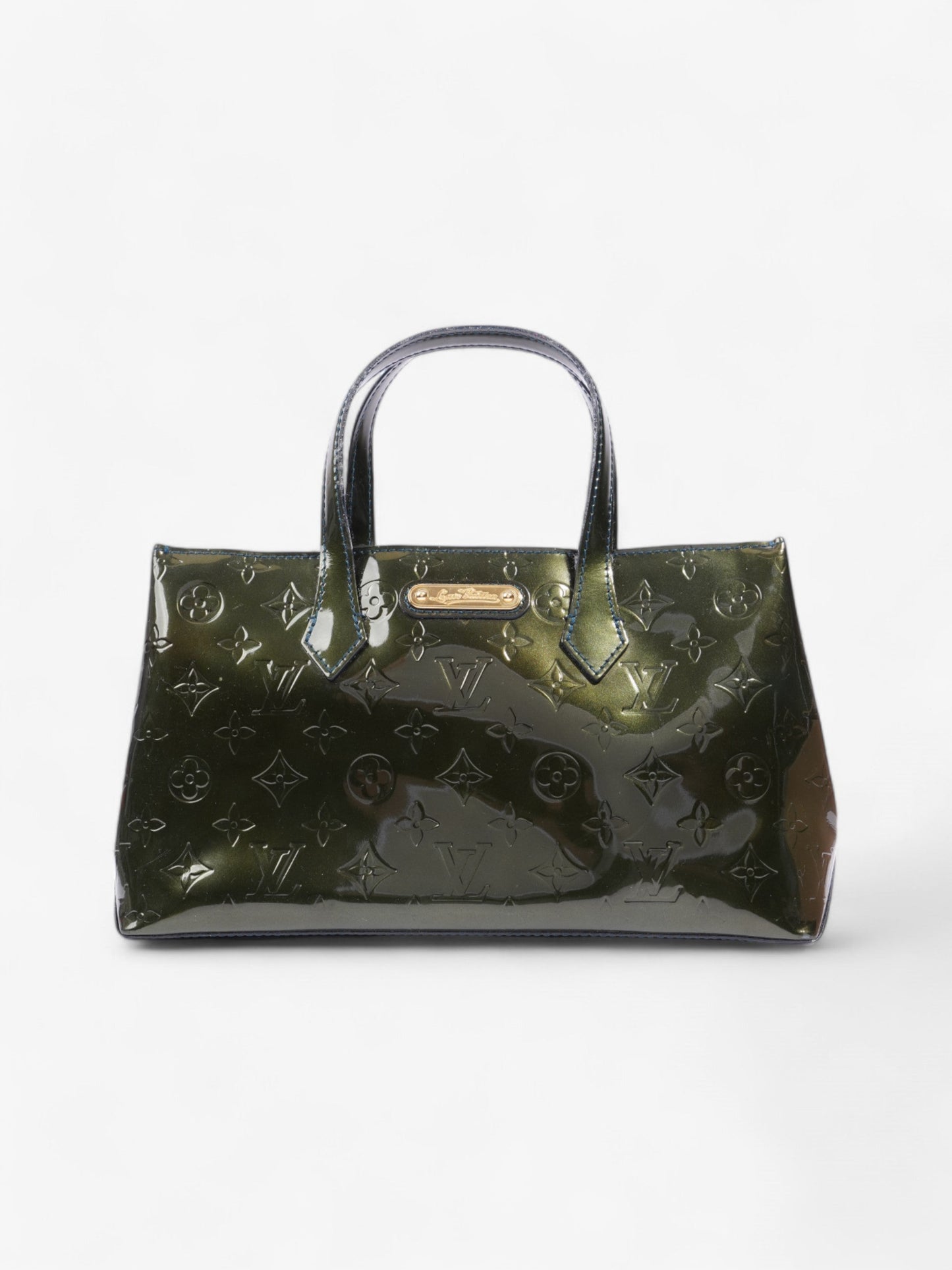 Louis Vuitton Wilshere Monogram Vernis / Dark Green Vernis Leather PM