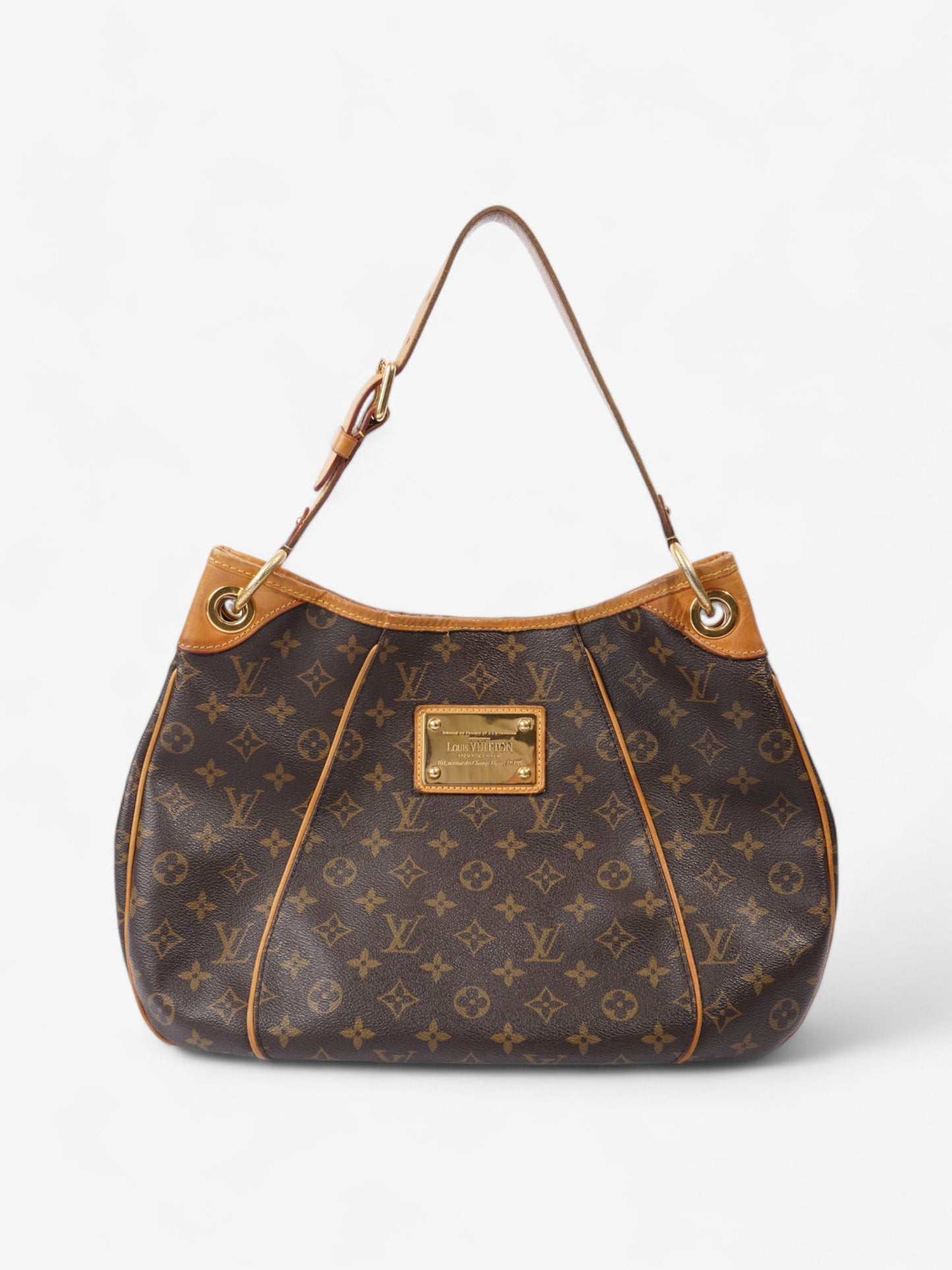 Louis Vuitton Galliera Monogram / Brown Coated Canvas PM