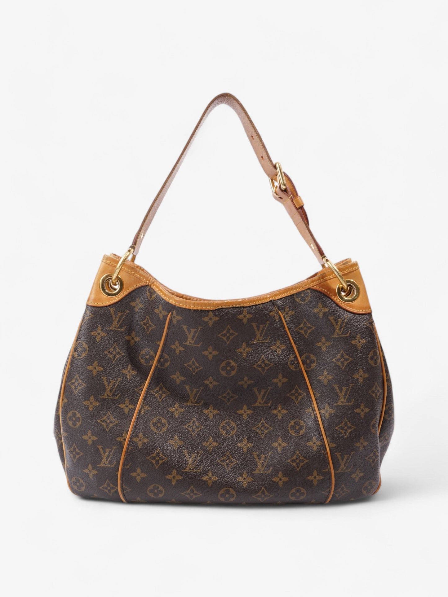 Louis Vuitton Galliera Monogram / Brown Coated Canvas PM