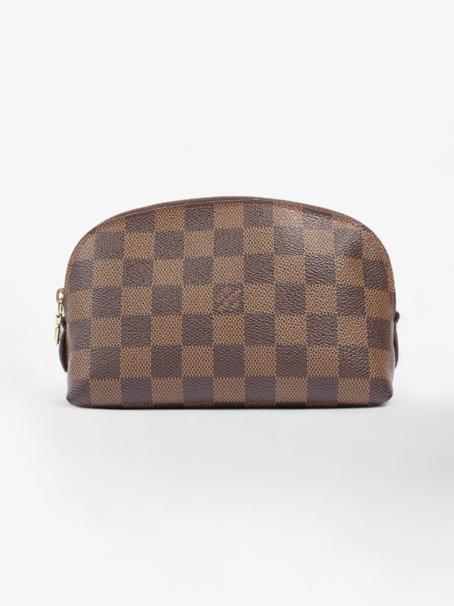 Louis Vuitton Cosmetic Pouch Damier Ebene Coated Canvas PM