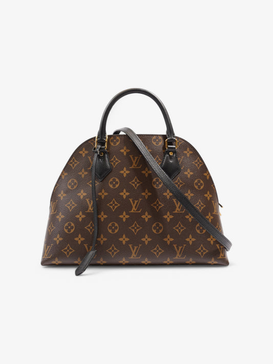 Louis Vuitton Alma Macassar 2 Way Monogram / Black Coated Canvas